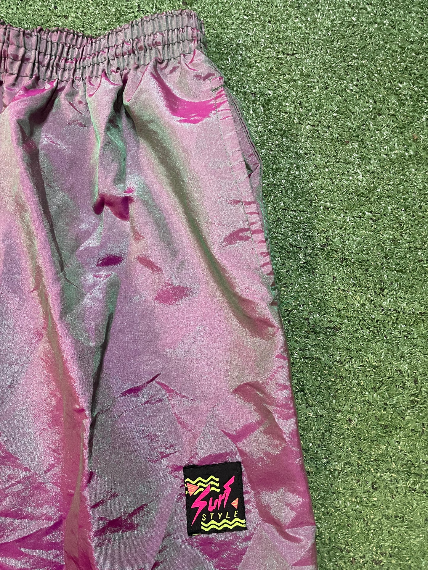 Vintage 1990s Surf Style Steiner iridescent sweatsuit