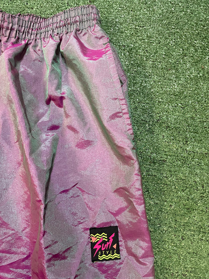 Vintage 1990s Surf Style Steiner iridescent sweatsuit