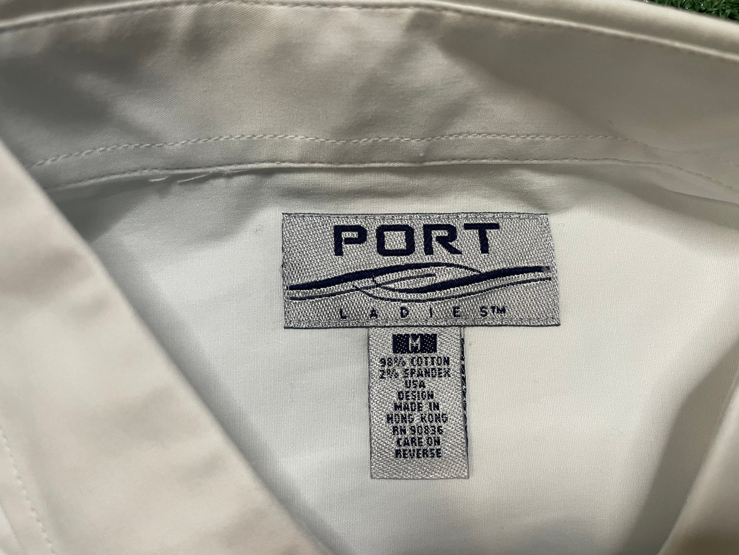 Vintage Microsoft Windows mobile white button up