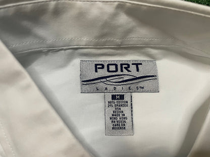 Vintage Microsoft Windows mobile white button up