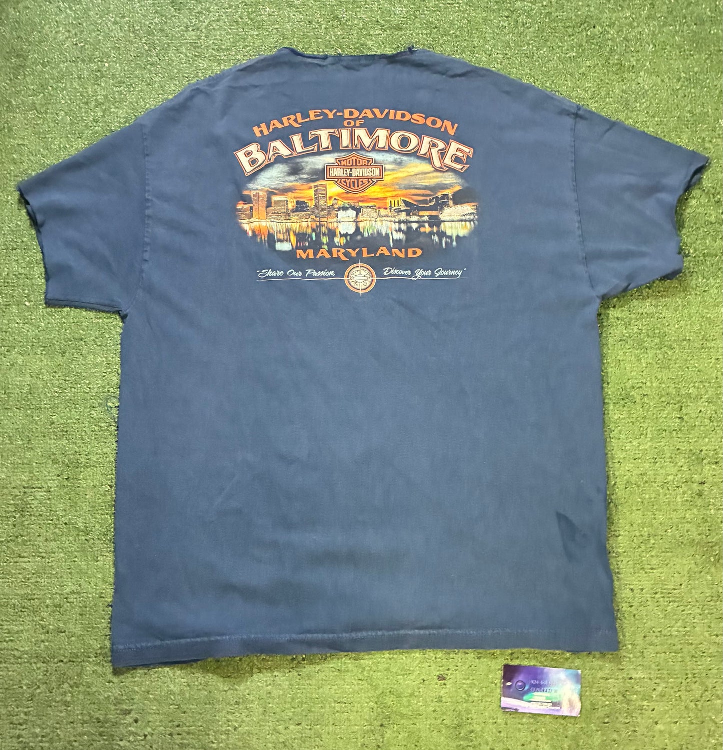 Harley Davidson blue Baltimore tee