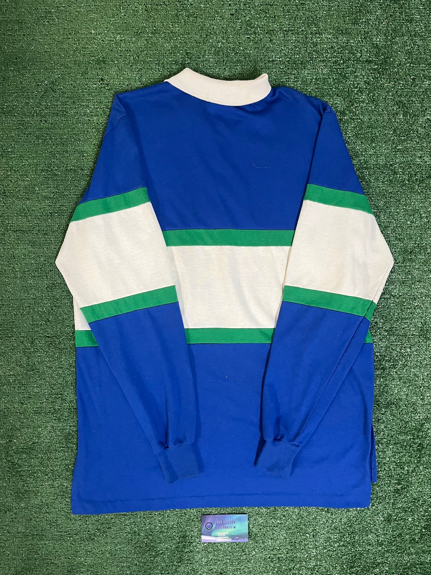 Vintage 1980s Seattle Seahawks longsleeve polo button up