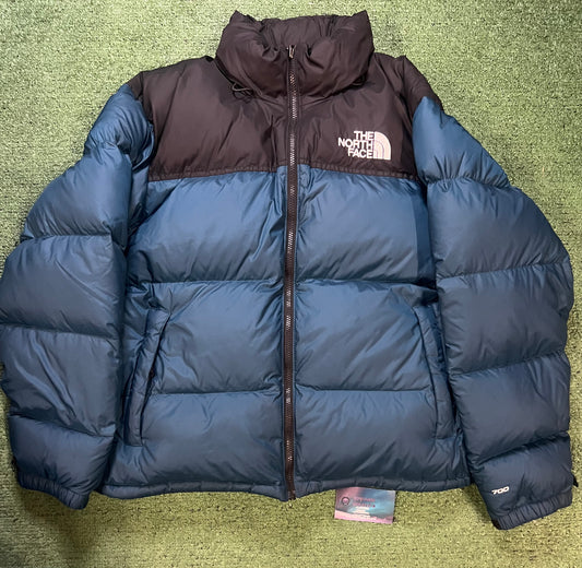 The North face blue Nuptse 700 jacket