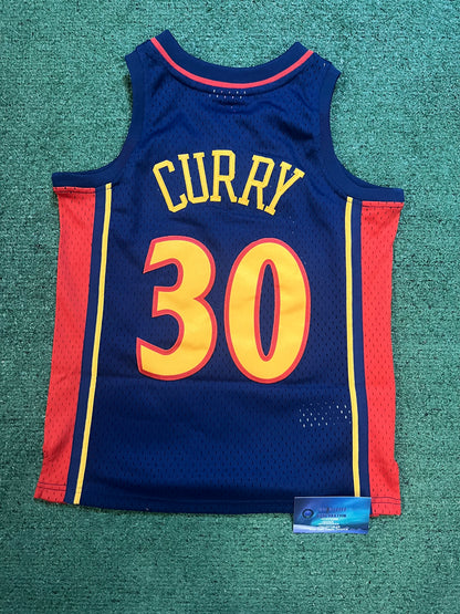 Mitchell & Ness Golden State Warriors Stephen Curry 2009-10 Hardwood Classics Swingman youth Jersey