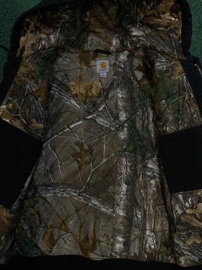 Vintage Carhartt Hooded black jacket