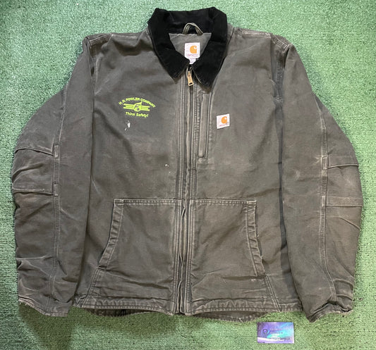 Carhartt forest green work jacket