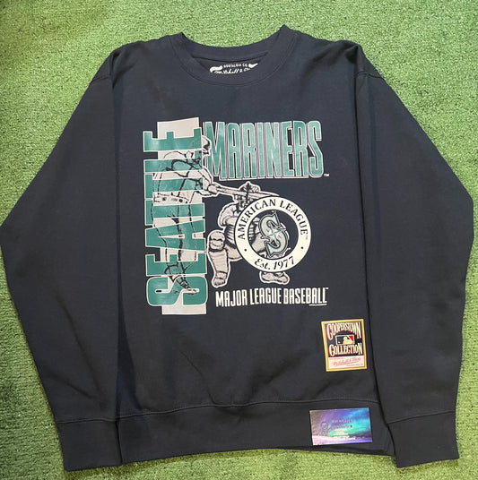 Seattle Mariners American League MLB Mitchell & Ness crewneck