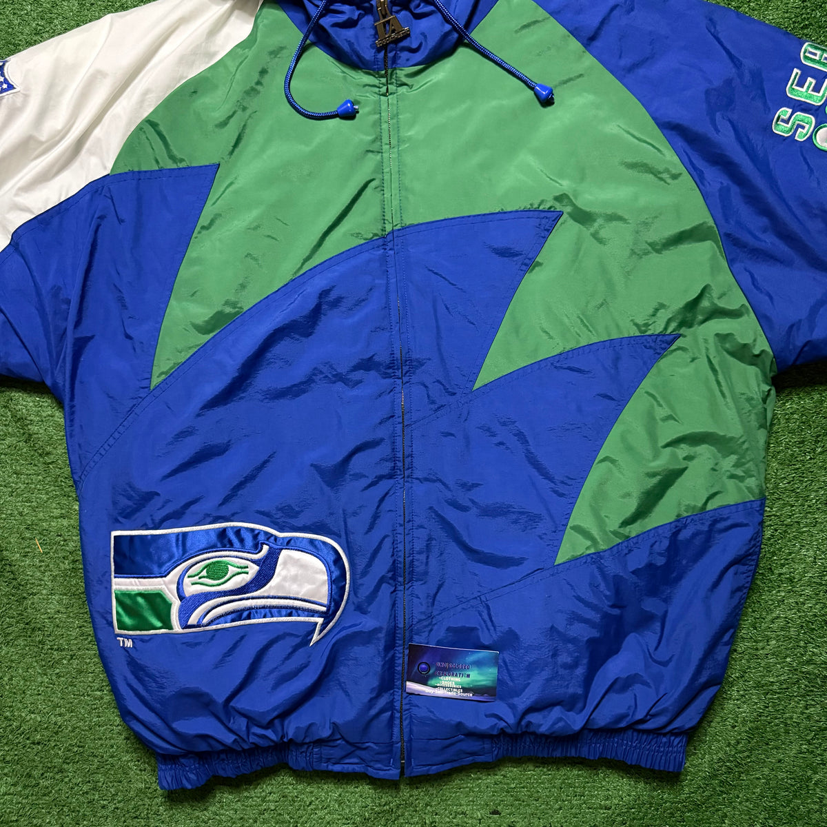 Vintage Seattle Seahawks Shark Tooth Jacket Logo Athletic