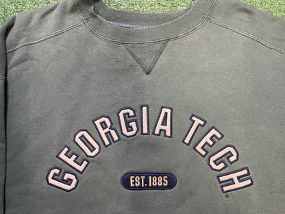 Vintage 2000s Georgia Tech embroidered crewneck