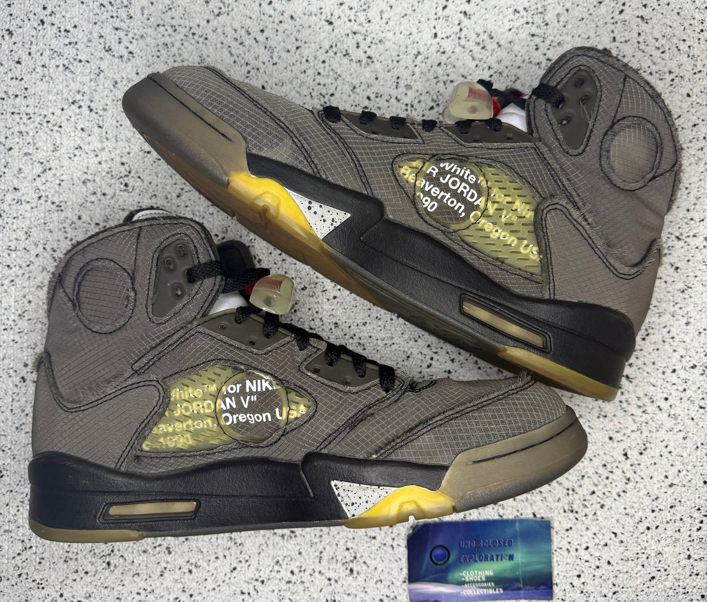 Jordan 5 Off White Muslin 10 Men/11.5 Women “Prweowned”