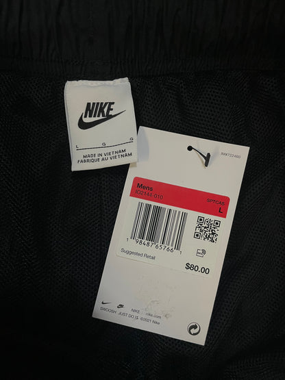 Nike woven black and white track suit