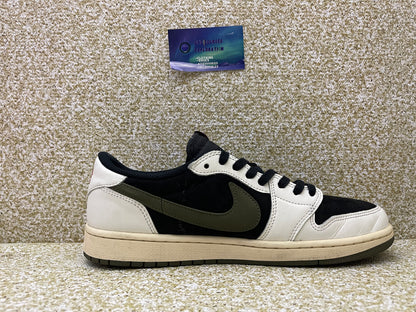 Jordan 1 Low Travis Scott Olive 10 Men/11.5 Women “Preowned”