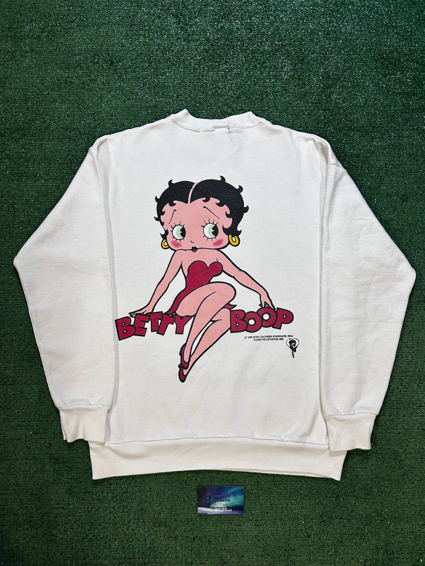 Vintage 1990s Betty boop and Felix the cat double sided crewneck