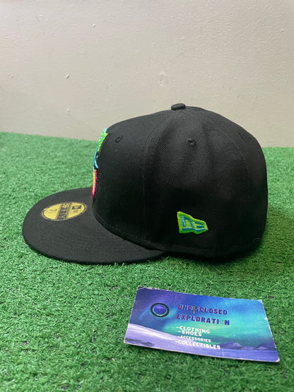 Seattle Mariners neon fill fitted hat