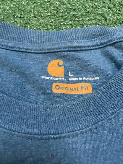 Carhartt light blue longsleeve tee