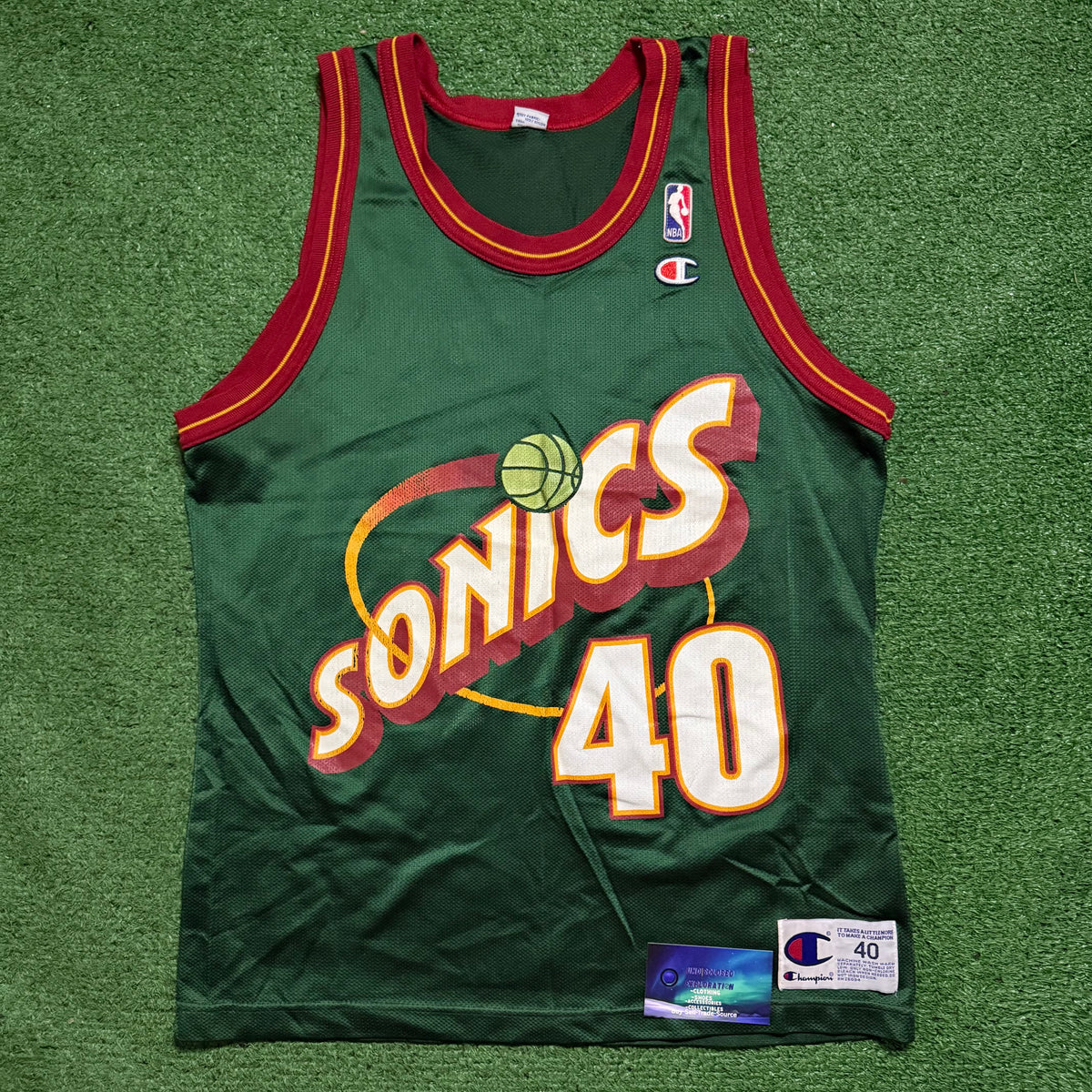 Vintage Shawn Kemp Seattle SuperSonics Jersey