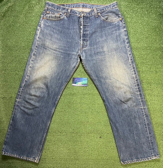 Vintage 1990s Levi 501XX light wash jeans