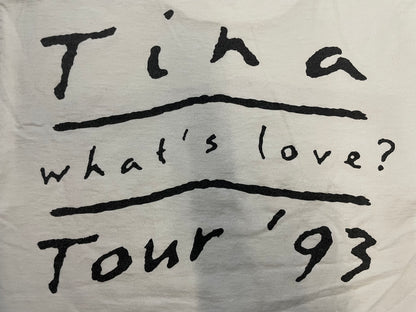 Vintage 1990s Tina Turner what’s love tour tee