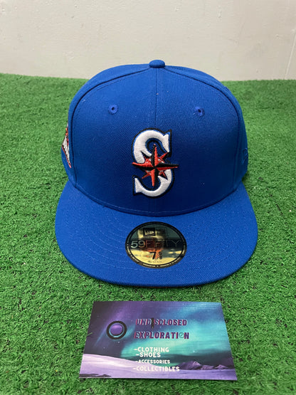 Seattle Mariners blue and orange 30th anniversary new era hat