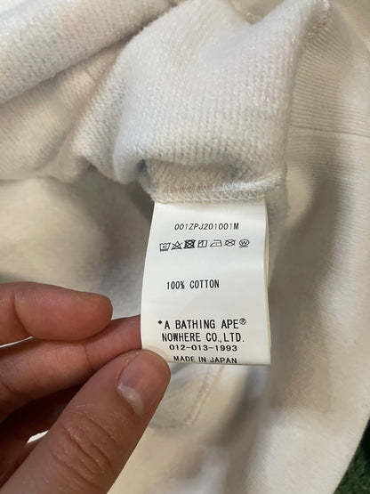 Bape white multi camo cotton candy shark hoodie