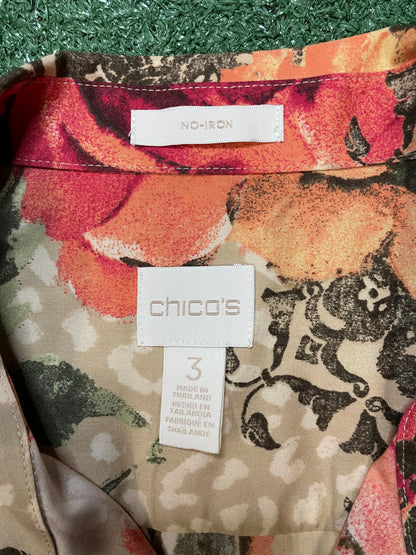 Chico’s floral button up