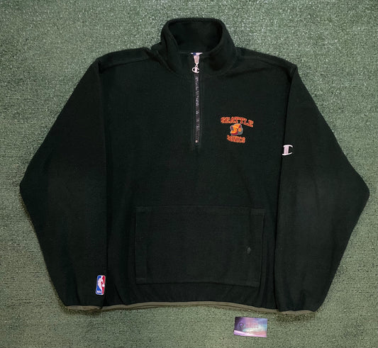 Vintage 1990s Seattle Sonics champion quarter zip