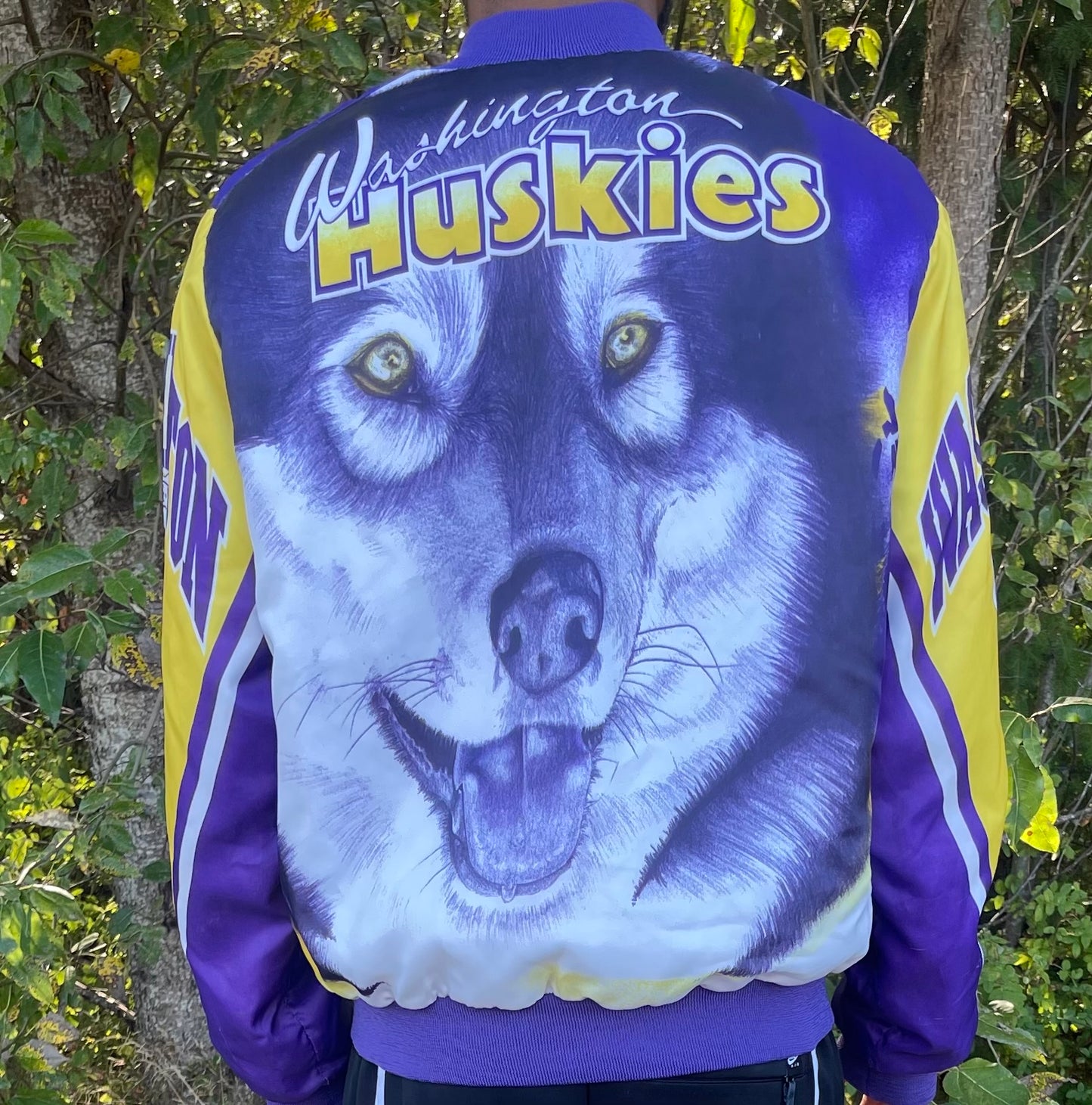 Vintage Washington Huskies Chalk Line Jacket