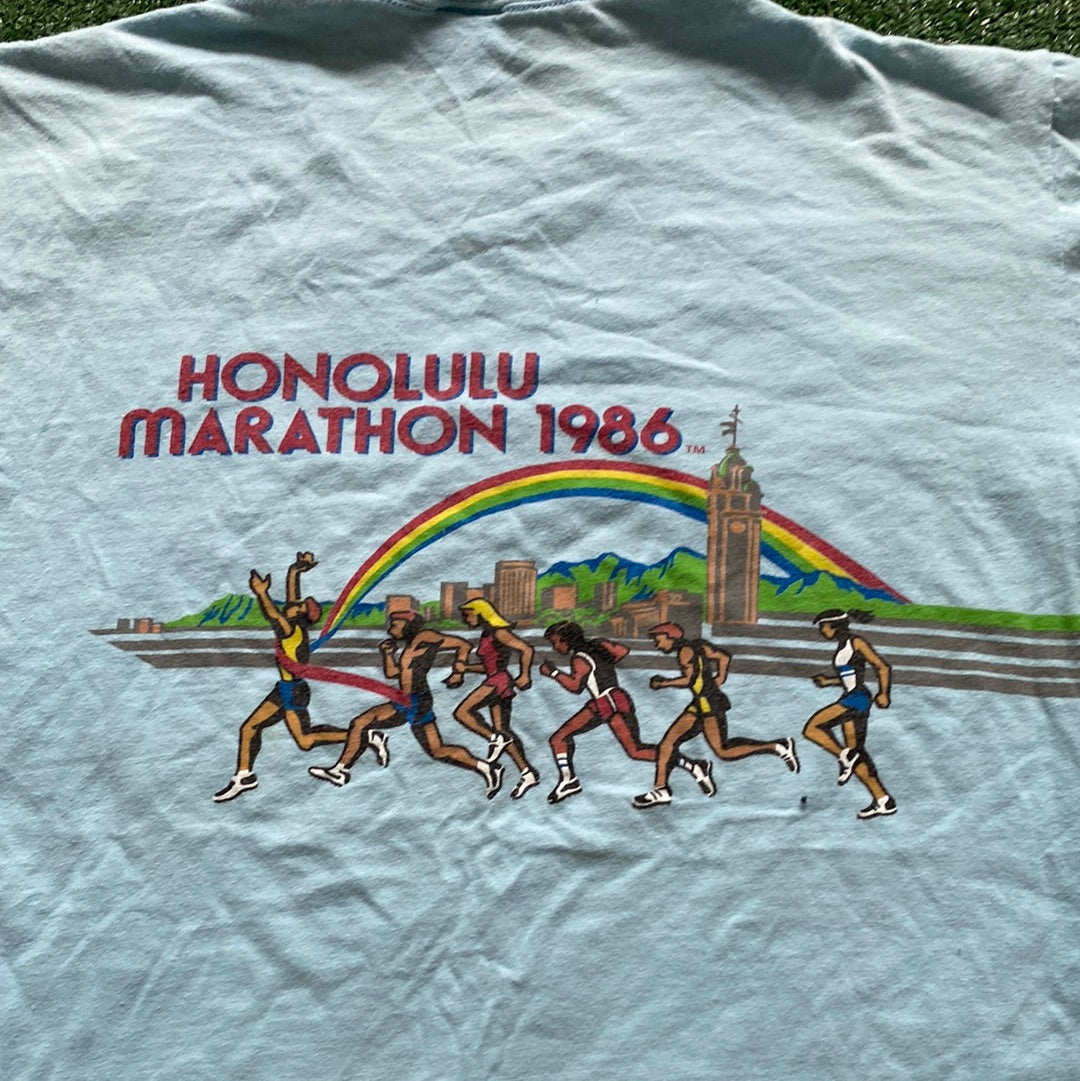 Vintage 1986 Honolulu Marathon T-shirt