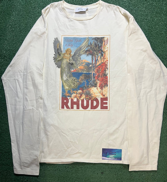 Rhude angel longsleeve tee