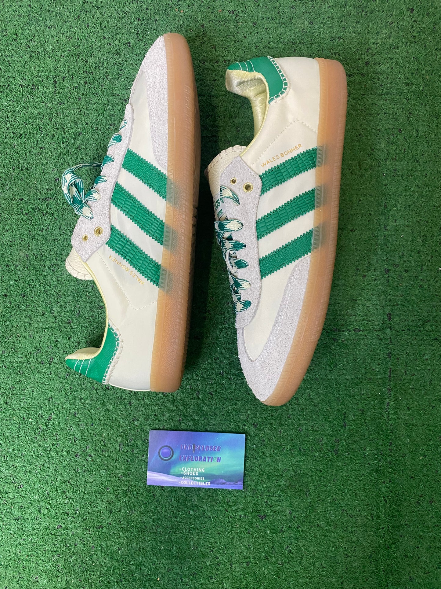 Adidas wales bonner samba cream green 11men/12.5women