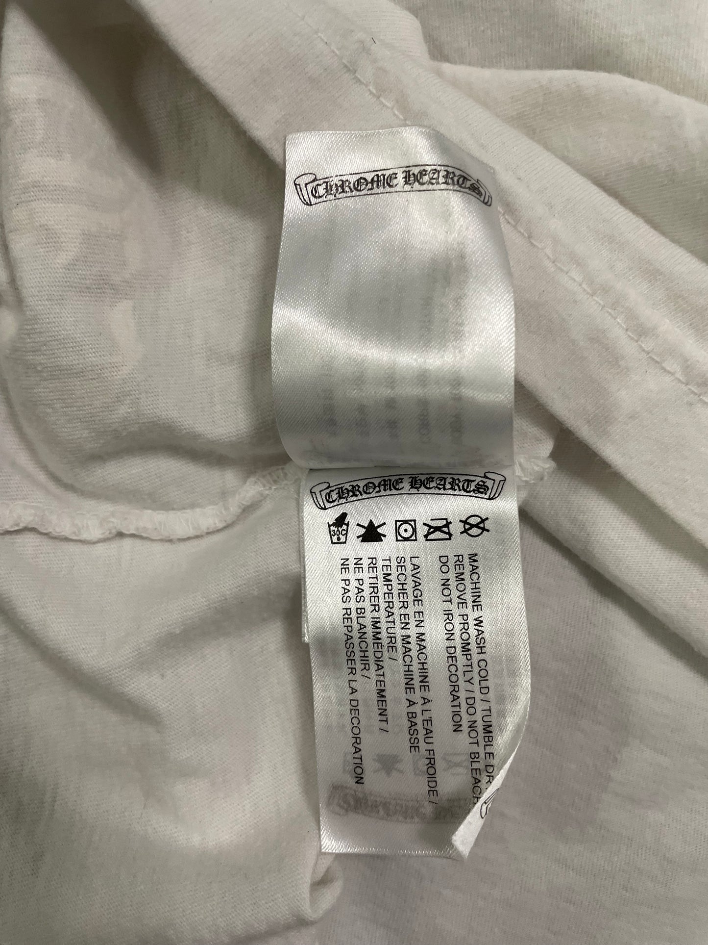 Chrome Hearts neck logo white longsleeve