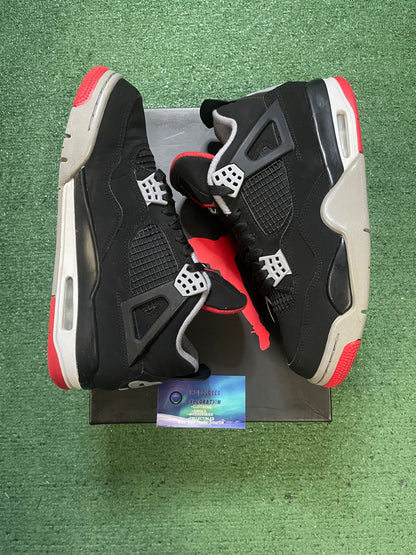 Air Jordan 4 bred 2019 size 9men/10.5women