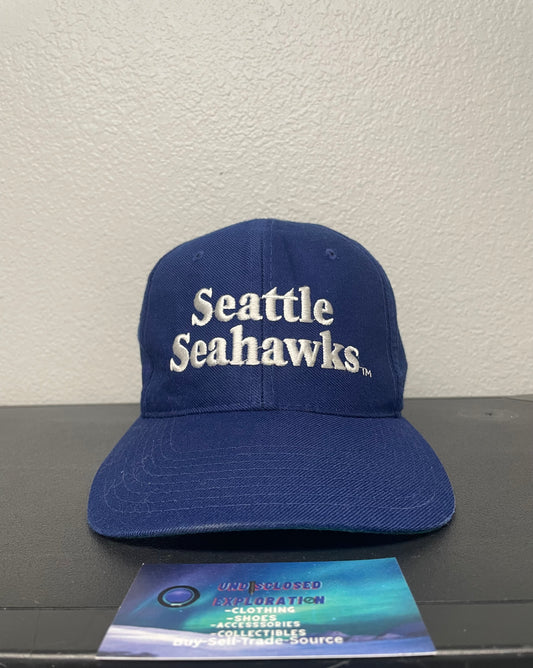 Vintage 1970s Seattle Seahawks blue and white hat