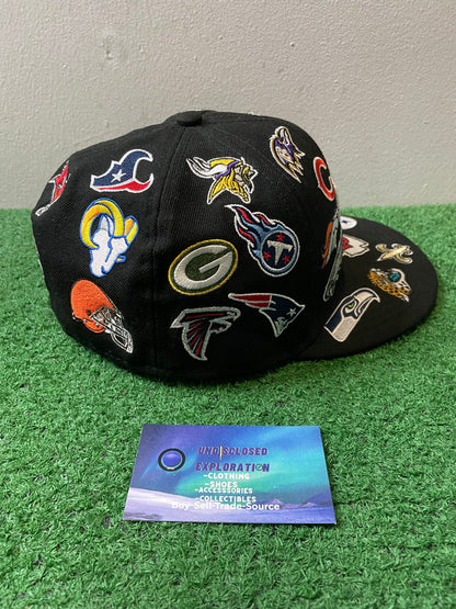 NFL all over patch fitted hat