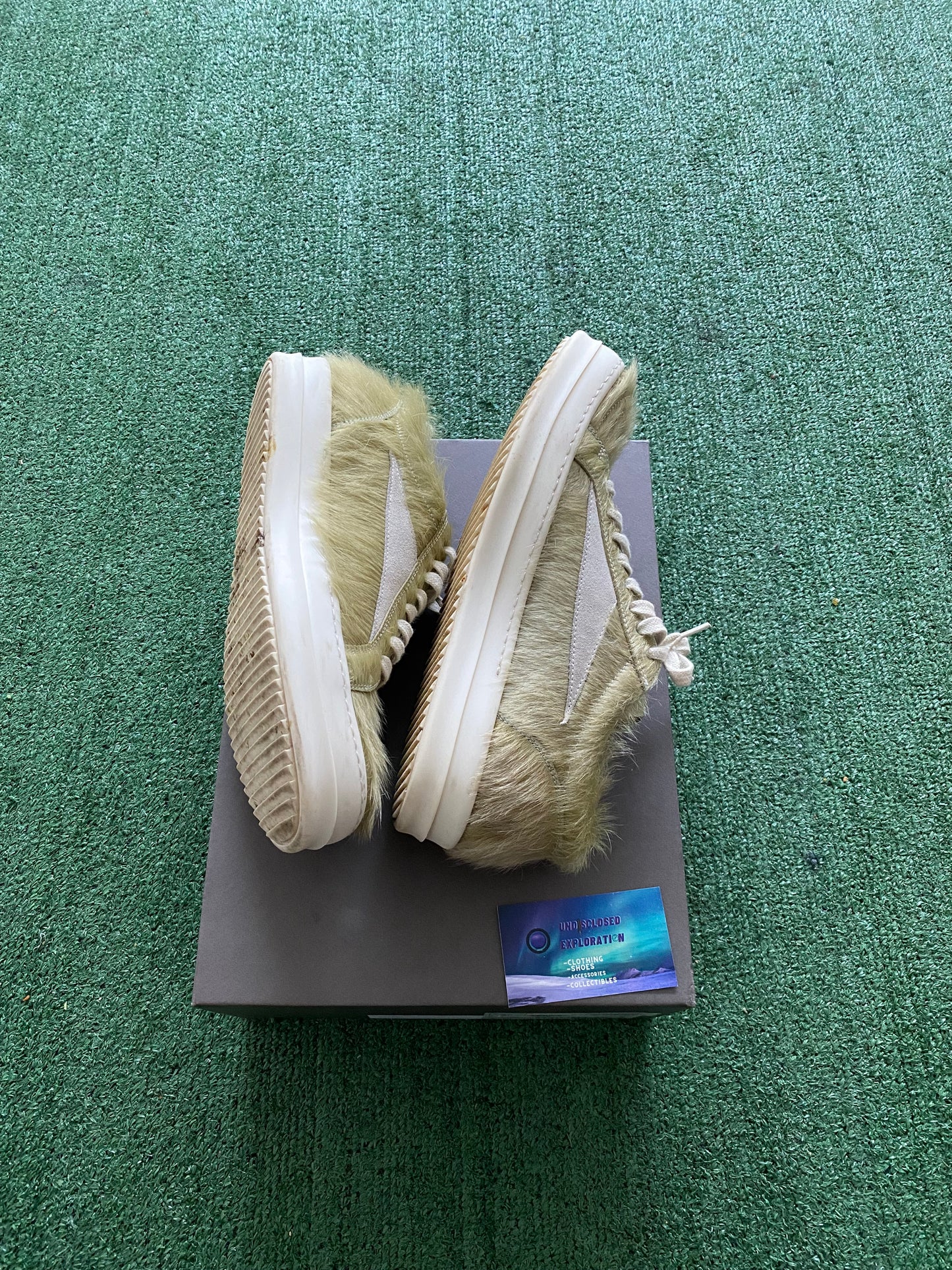 Rick Owens Acid Green Pony Hair Size 43EU/10men/11.5women