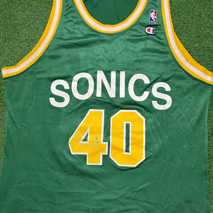 Vintage Seattle SuperSonics Shawn Kemp Jersey Champion