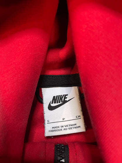 Nike tech fleece red hoodie