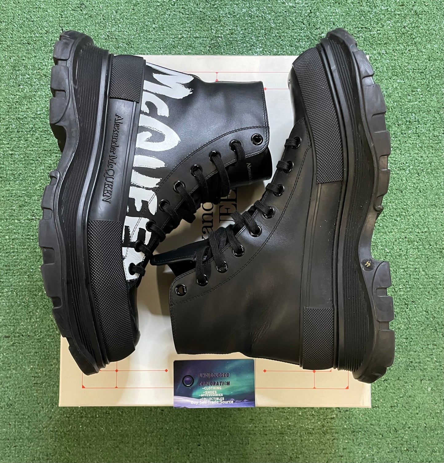Alexander McQueen tread slick graffiti boots size size 11men/12.5women(EU 44)