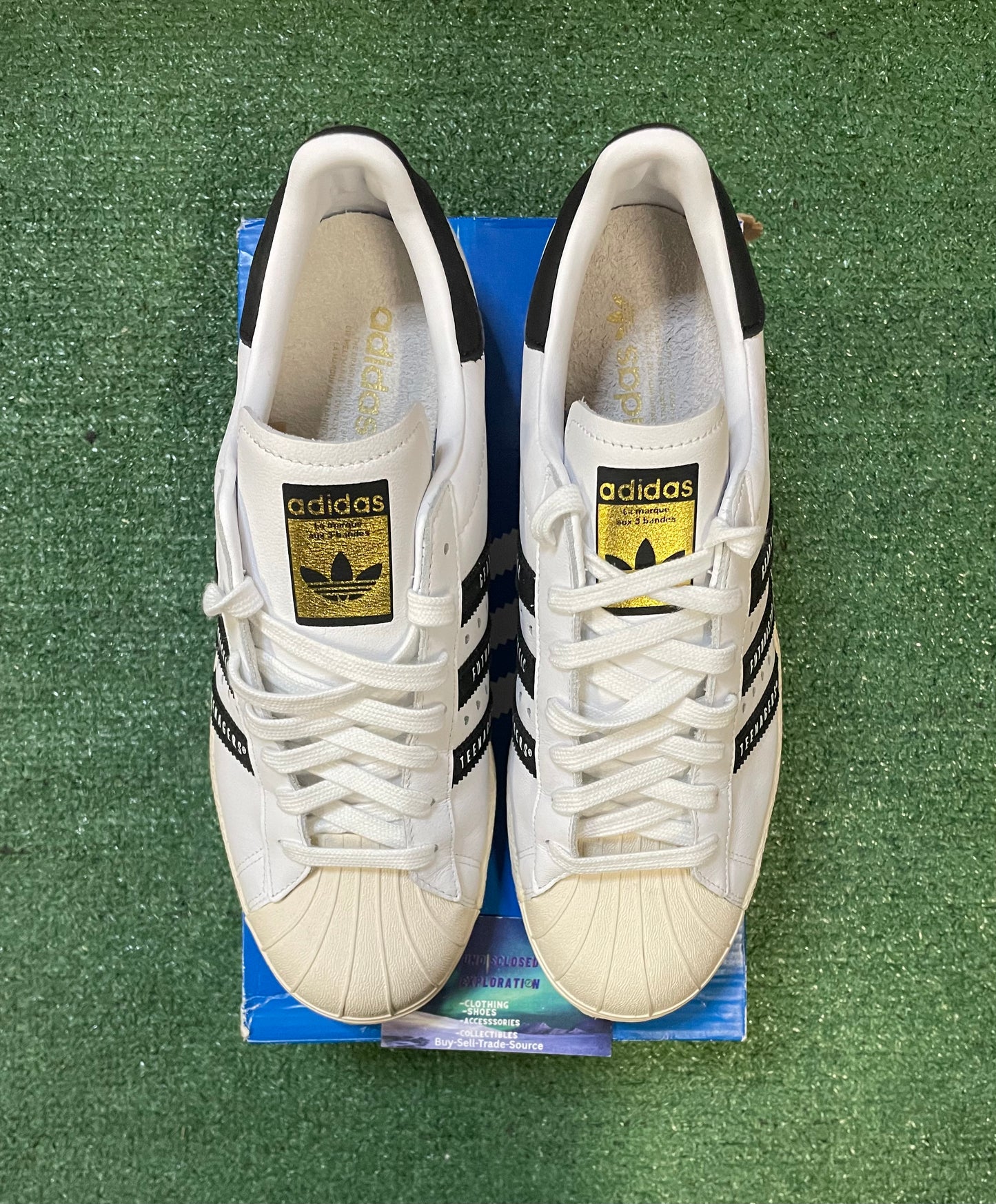 Adidas Superstar x human made size 10men/11.5women