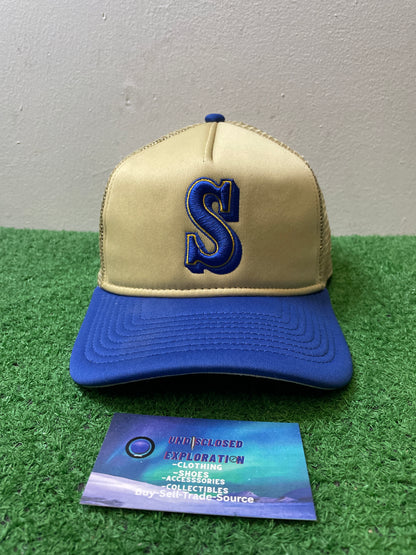 Seattle Mariners blue and gold mesh hat