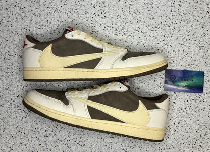 Jordan 1 Low Travis Scott Reverse Mocha 11.5 Men/13 Women “Preowned”
