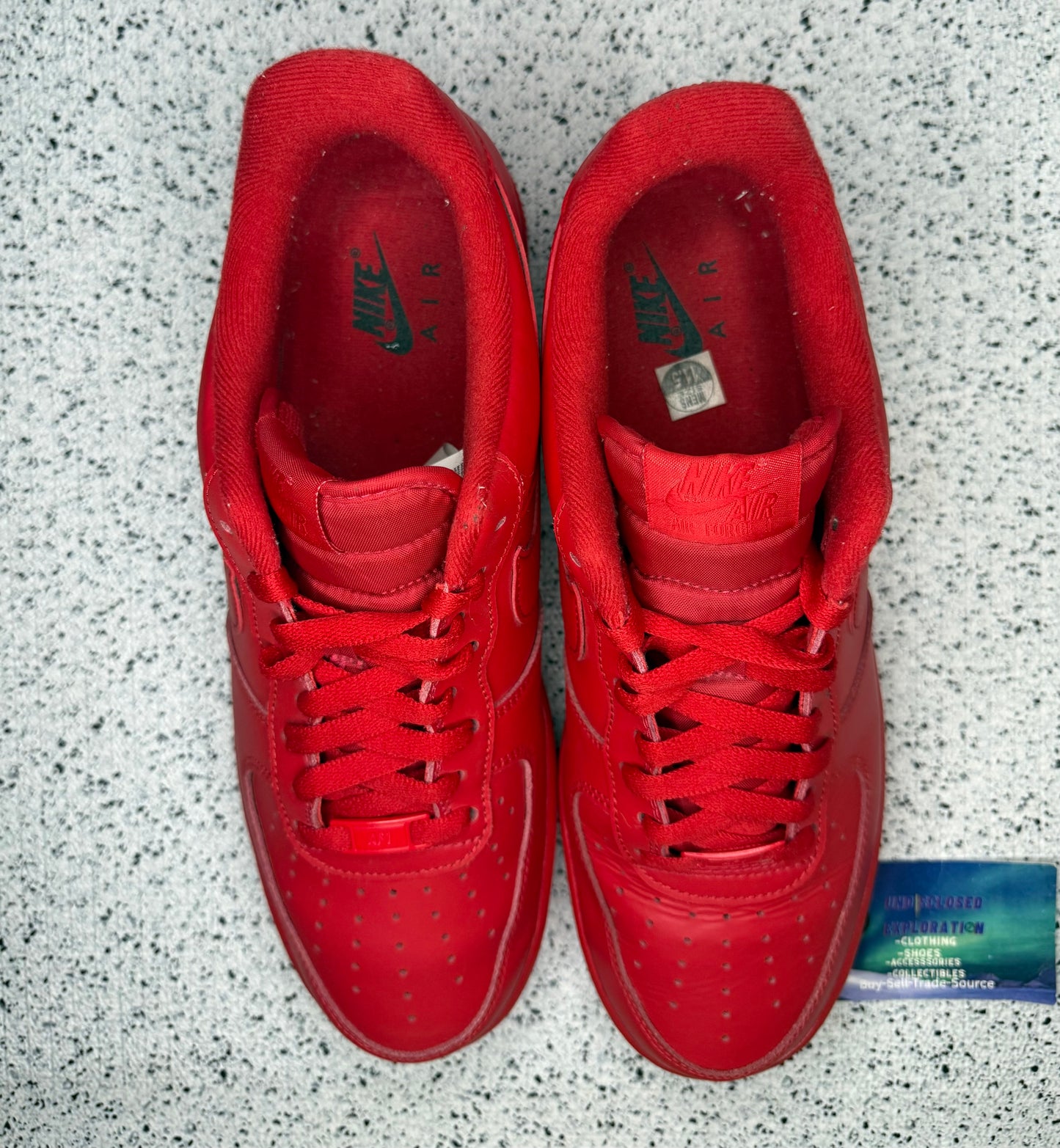 Nike Air Force 1 Triple Red 11.5 Men/13 Women “Preowned”