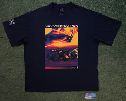 Max Verstappen F1 racing  Navy tee
