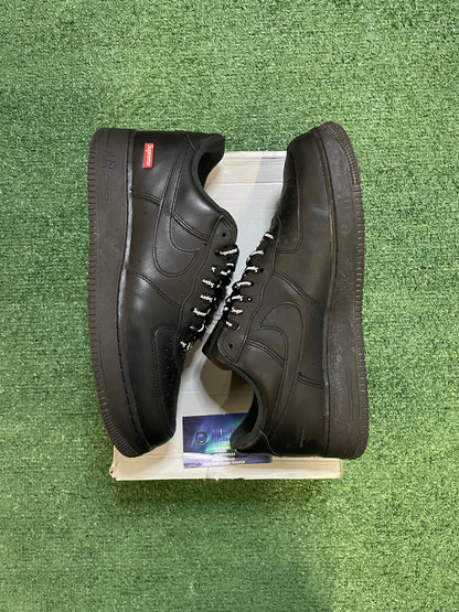 Nike Air Force 1 low black supreme size 11men/12.5women