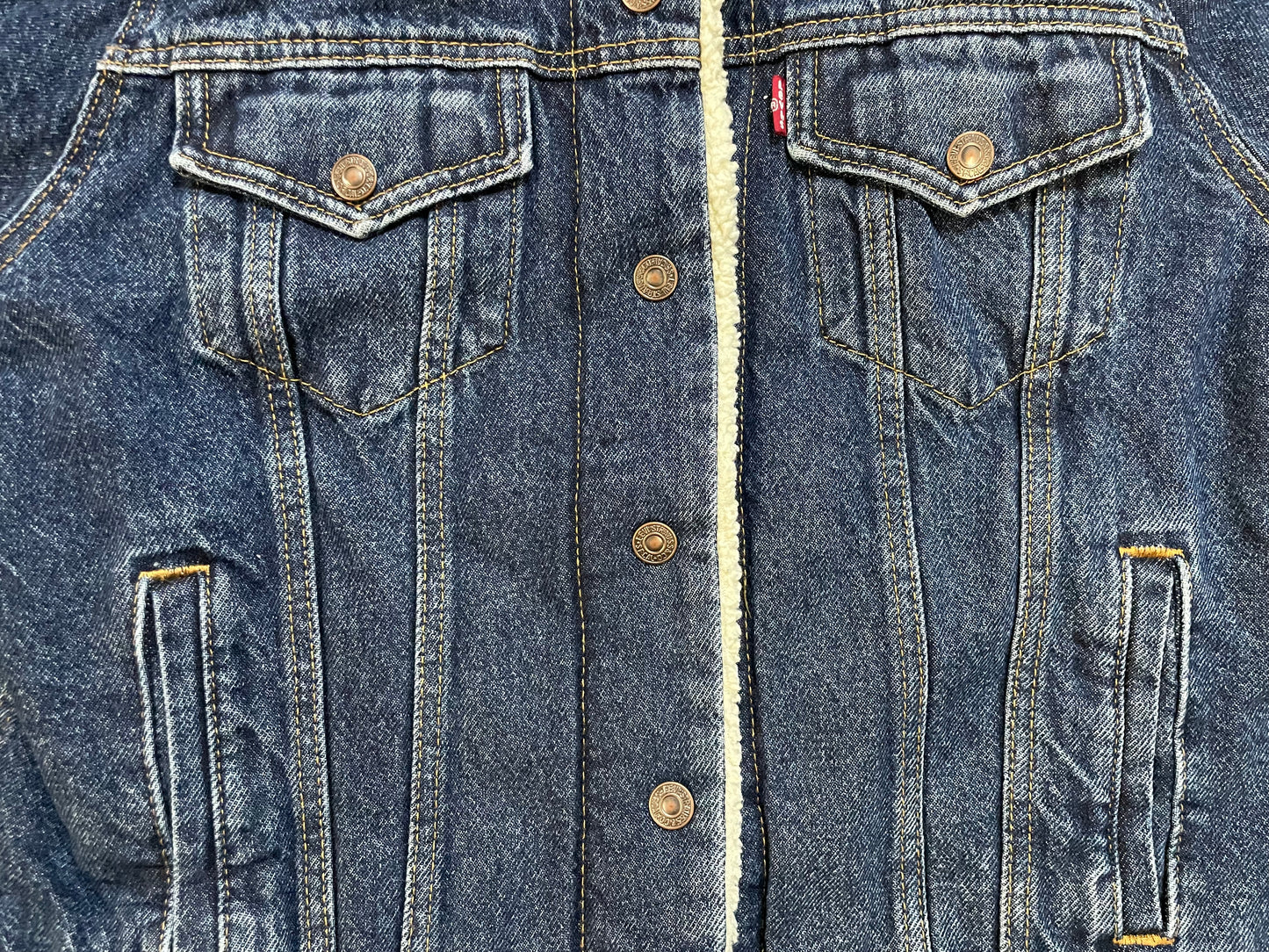 Vintage Levi Sherpa  jean jacket