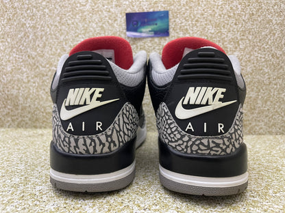 Jordan 3 Black Cement 2018 10 Men/11.5 Women “Preowned”