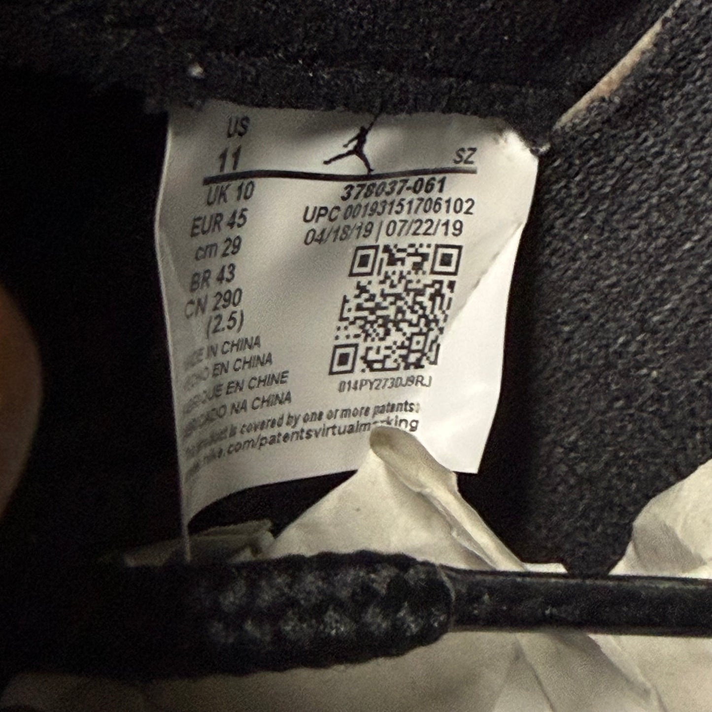 Jordan 11 Bred 11 Men “Preowned”
