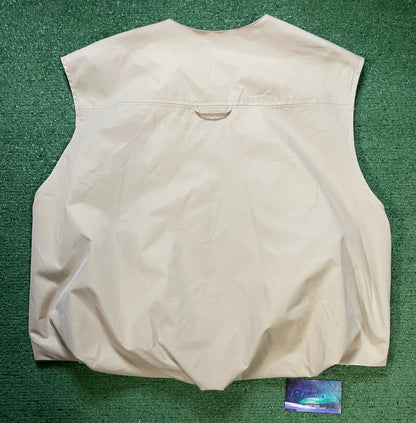 Beige zipup vest