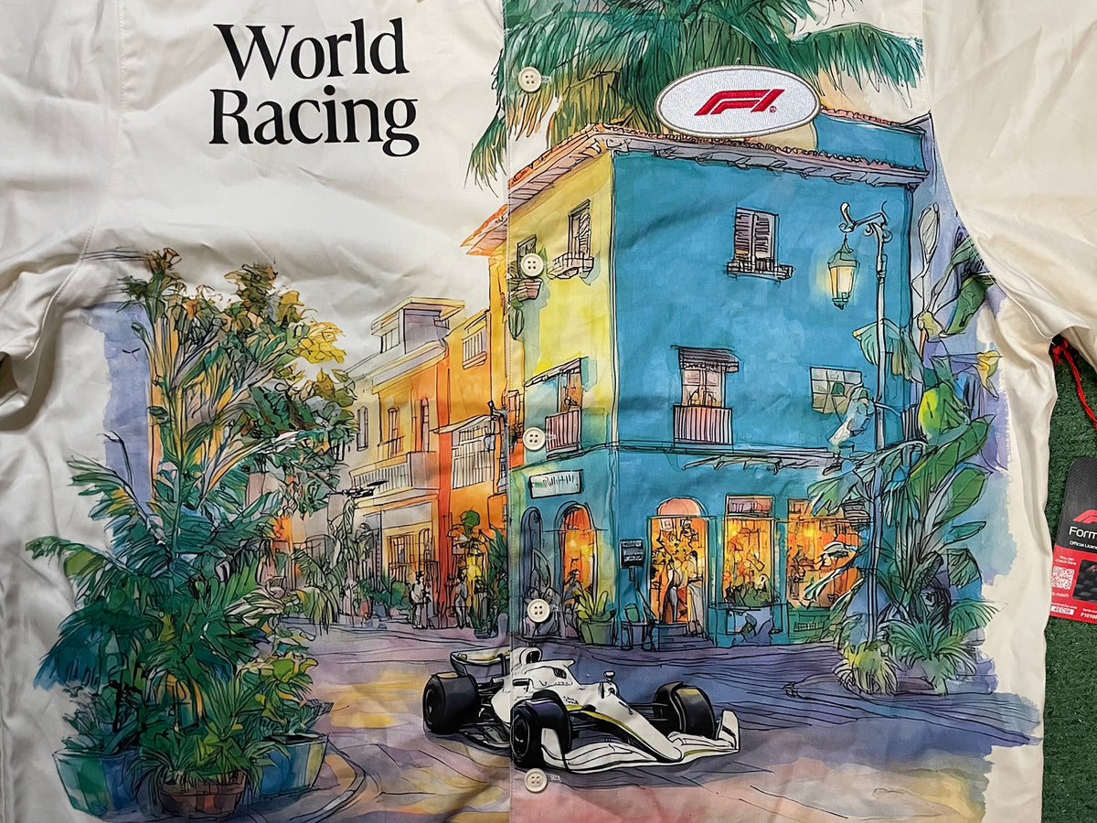 Formula 1 World Racing Rivera short sleeve button up