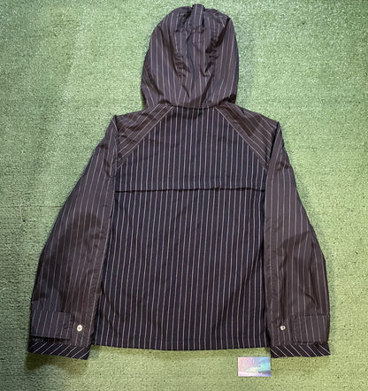Burberry navy and white pinstripe jacket